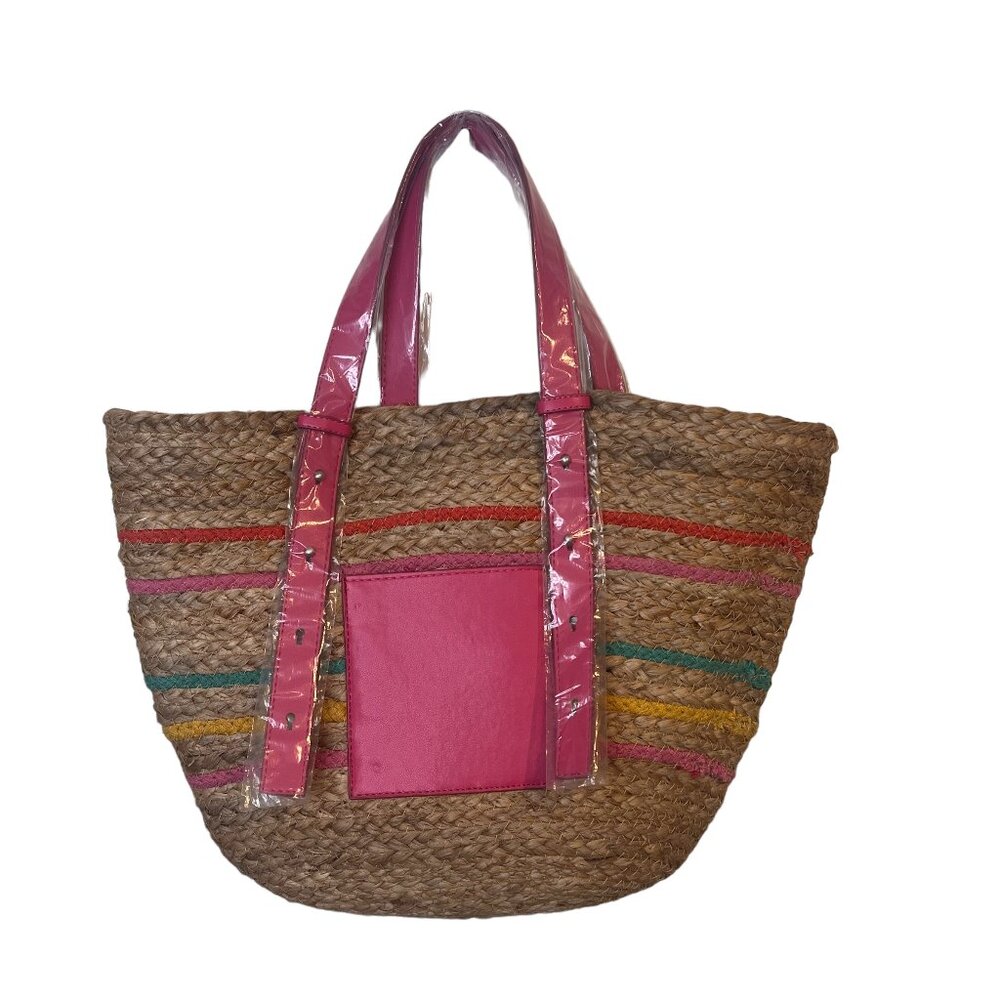 Perfect Beach Bag With Pink Straps